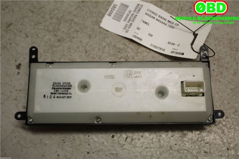 Bilstereo til Nissan Navara 2005-2010 (Fase 1) (D40) (D40) (NISSAN|)