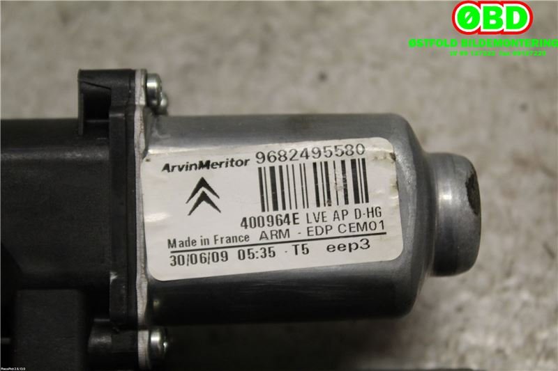 Ruteheis høyre foran til Citroën C4, Picasso 2006-2013 (Type I)  (CITROEN|9222CX|9222GZ|9682495580)