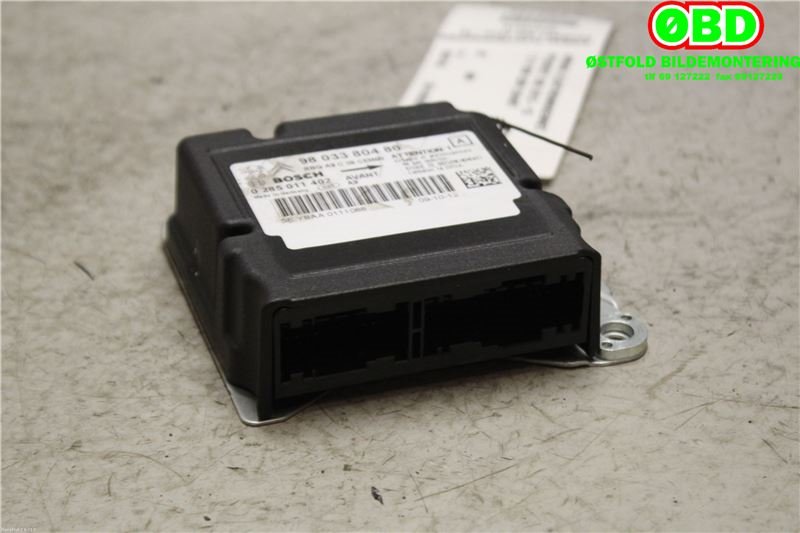 Airbag elektronikk til Peugeot 208 2012-2019 (Type I)  (PEUGEOT|9803380480|)