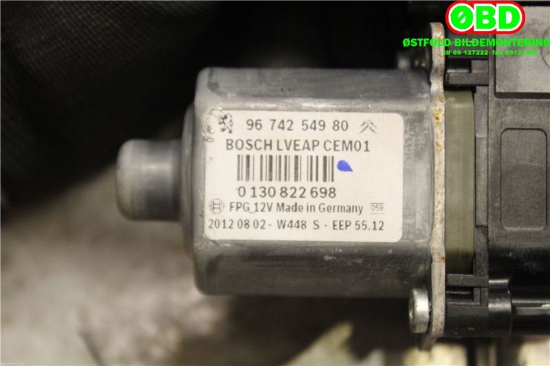 Ruteheis høyre bak til Peugeot 208 2012-2019 (Type I)  (PEUGEOT|9673154180|9816402280|)