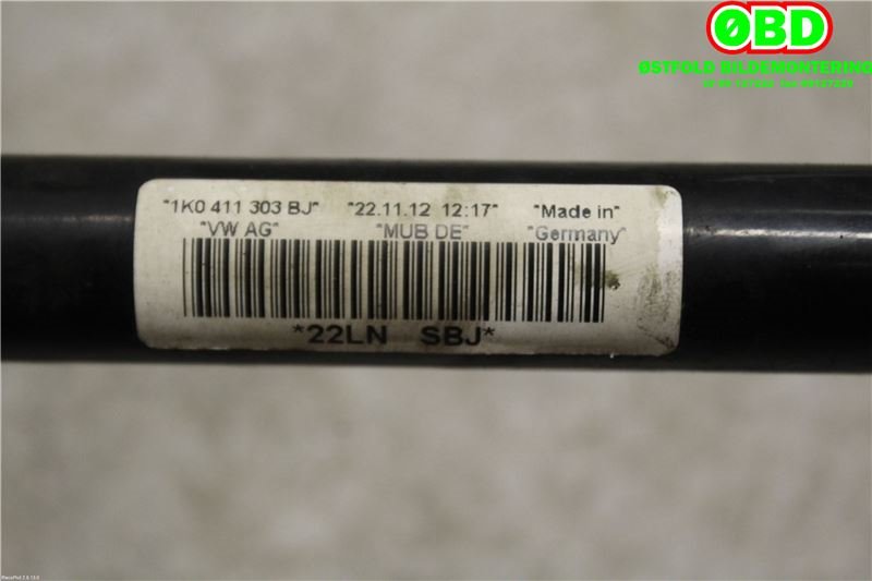Stabilisatorstag foran til Audi A3 2009-2012 (Type II, Fase 2)  (AUDI|1K0 411 303 BJ||1K0411303BJ)