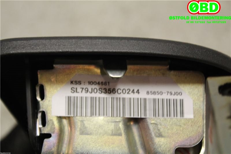 Airbag sidepute venstre til Suzuki SX4 2009-2013 (Type I, Fase 2)  (SUZUKI|85850-79J00-S1S||85850-79J00)