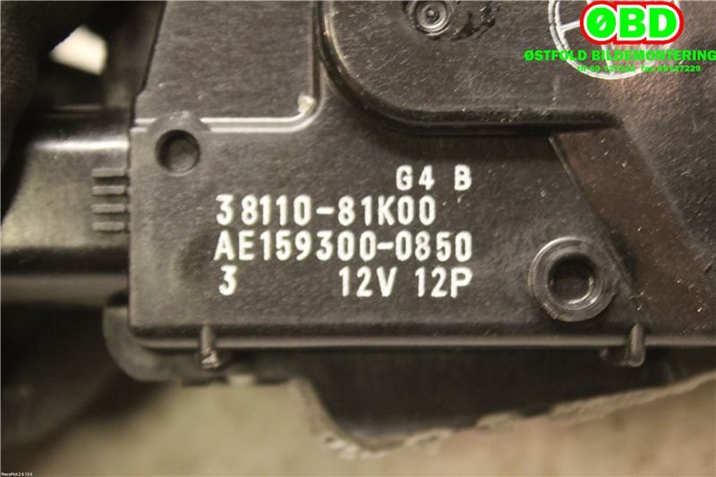 Viskermotor frontrute til Suzuki SX4 2009-2013 (Type I, Fase 2) (SUZUKI||38110-81K00)