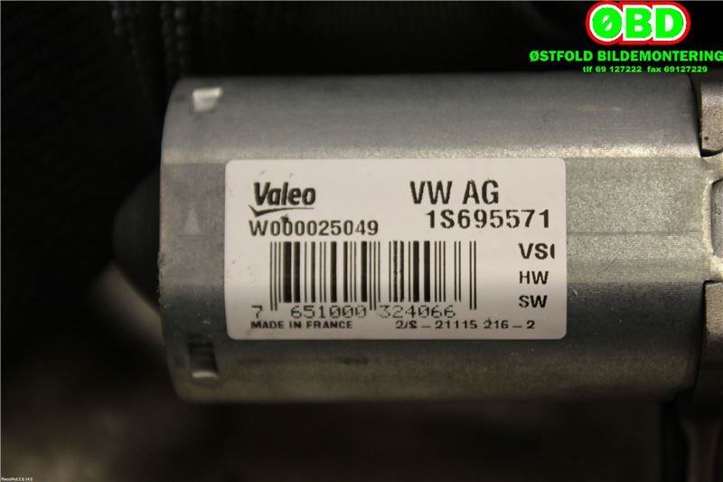 Viskermotor bakrute til VW E-Up 2013-2019  (VOLKSWAGEN|1S6 955 711 A|5G0 955 711 C|)