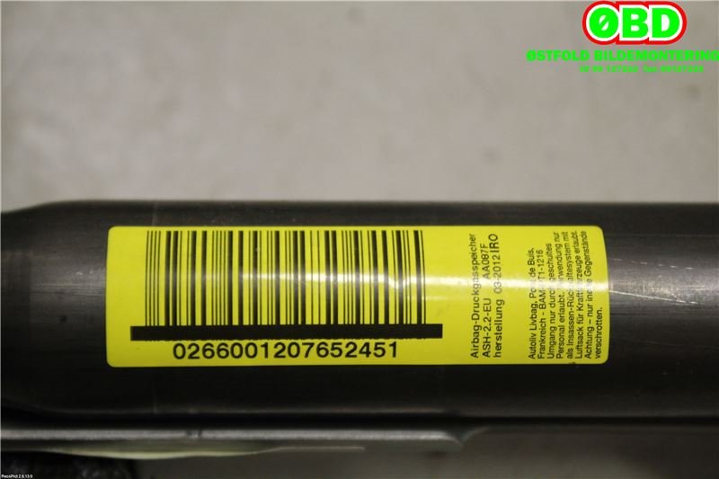 Airbag gardin høyre til Nissan Qashqai 2010-2014 (Type I, Fase 2)  (NISSAN|)