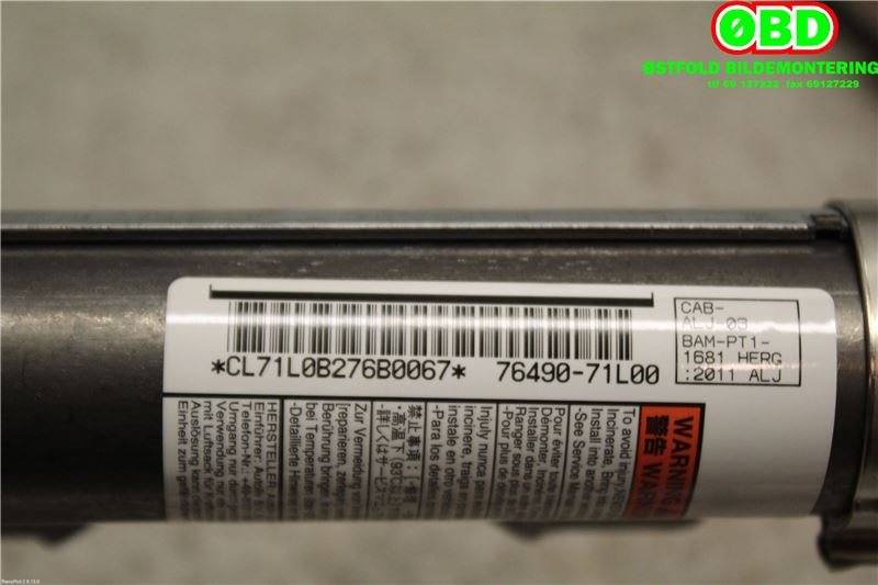 Airbag gardin venstre til Suzuki Swift 2011-2017 (SUZUKI|76490-71L00|)