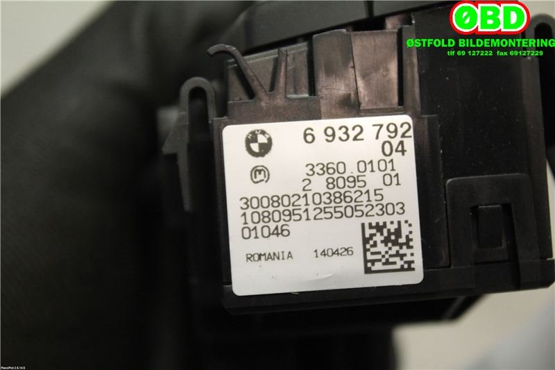 Bryter lys til BMW 3-Serie 2005-2011 (E90/E91/E92/E93) (E90/E91/E92/E93) (BMW|61 31 6 932 792||6932792)