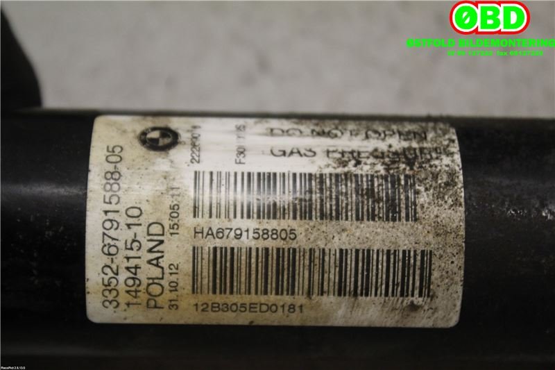 Støtdemper bak til BMW 3-Serie 2012-2018 (F30/F31/F34) (F30/F31/F34) (BMW|33 52 6 874 372|)