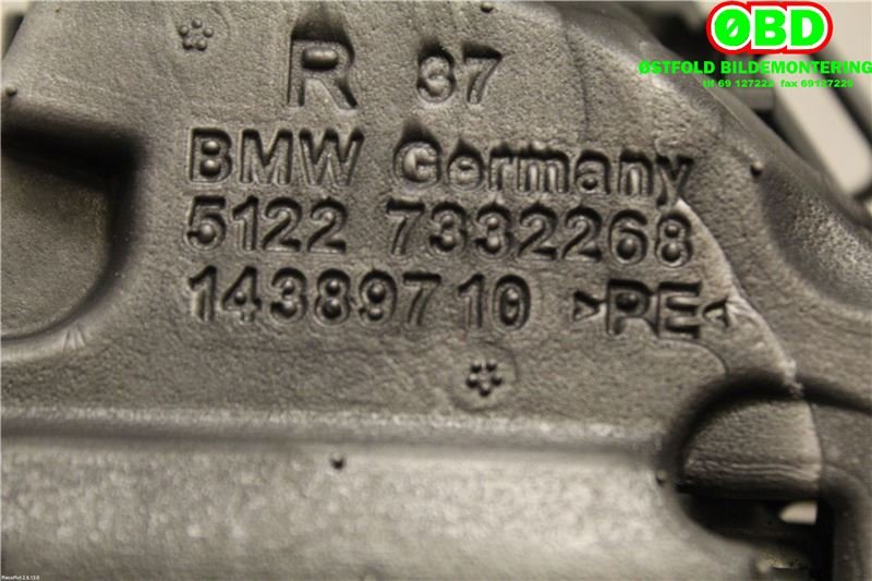 Dørhåndtak utv høyre bak til BMW 3-Serie 2012-2018 (F30/F31/F34) (F30/F31/F34) (BMW|51 21 7 207 562|51 21 7 242 568|)