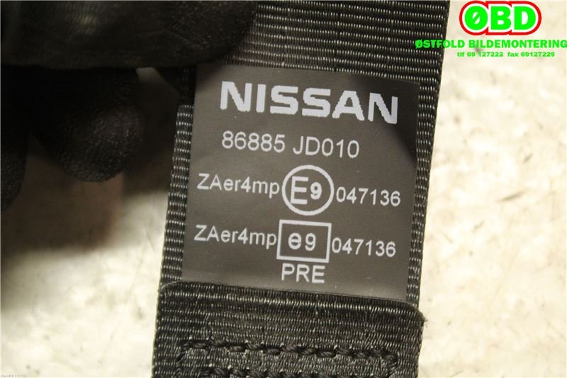 Airbag beltestrammer til Nissan Qashqai 2010-2014 (Type I, Fase 2)  (NISSAN|)
