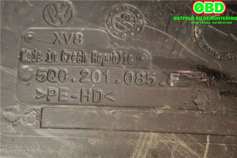 Dieseltank til Škoda Octavia 2013-2016 (Type III, Fase 1)  (SKODA|5Q0 201 060 BD|5Q0 201 060 ET|5Q0201085F)
