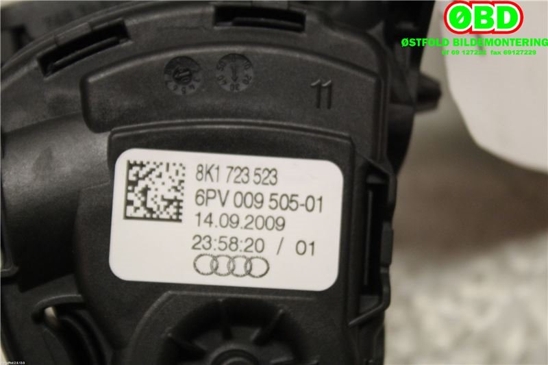 Pedal gass til Audi Q5 2008-2012 (Type I, Fase 1)  (AUDI|8K1 723 523 A||8K1723523)