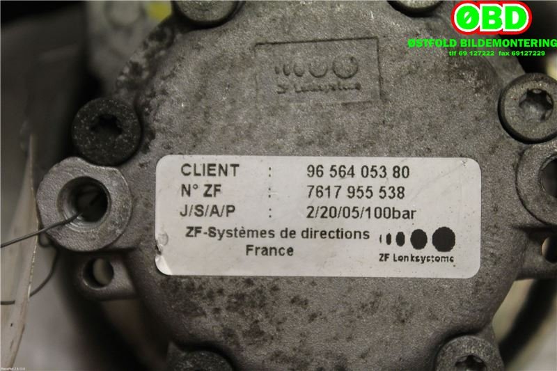 Servo pumpe mekanisk til Citroën C5 2005-2008 (Type I, Fase 2)  (CITROEN|4007EA|9656405380)