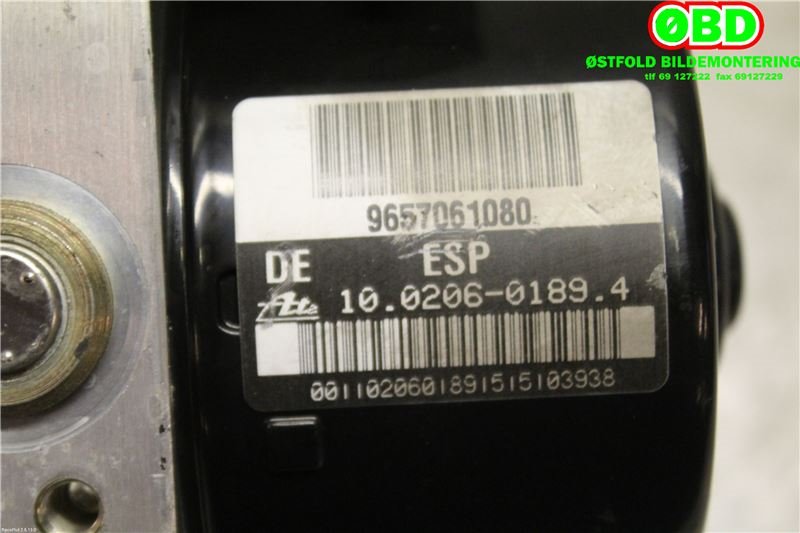 ABS sentral til Citroën C5 2005-2008 (Type I, Fase 2)  (CITROEN|4541G1|9657061080)