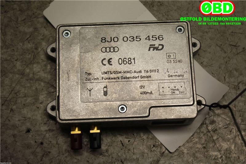Antenne forsterker til Audi Q5 2008-2012 (Type I, Fase 1) (AUDI|8J0 035 456 A||8J0035456)