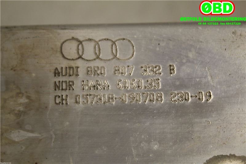 Støtfangerforsterkning bak til Audi Q5 2008-2012 (Type I, Fase 1) (AUDI|8R0 807 313 C|)