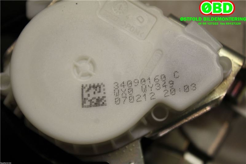 Airbag beltestrammer til Citroën C3 2010-2016 (Type II) (CITROEN|96771568XX|)