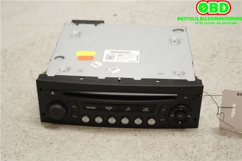 Bilstereo til Citroën C3, 2010-2016 (Type II)  (CITROEN|16089128XT)