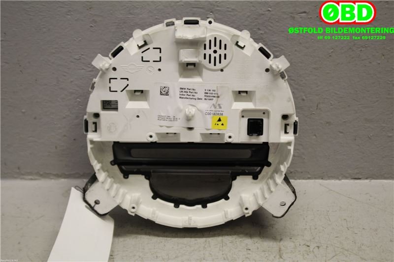 Speedometer til Mini One/Cooper 2007-2014 (R55-57) (R55-57) (MINI|62 10 9 233 767||9136193)