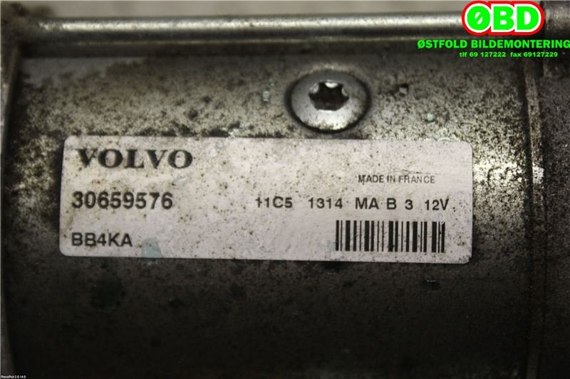 Starter diesel til Volvo V40 2012-2019  (VOLVO|36002980||30659576)
