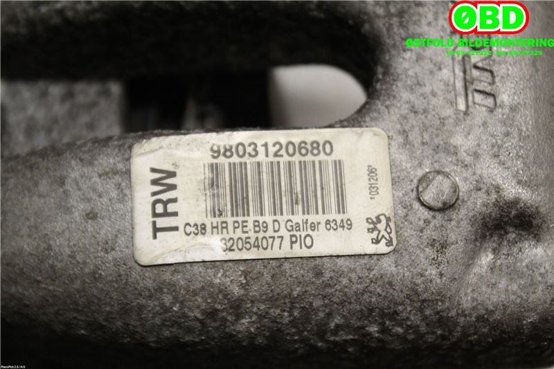 Bremsecaliper høyre bak til Peugeot Partner 2015-2019 (Type II, Fase 2)  (PEUGEOT PARTNER|4402 F6||9803120680)