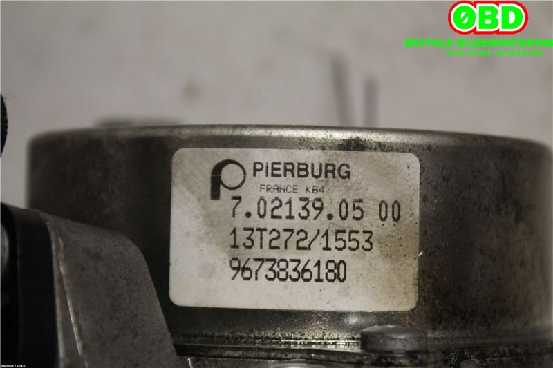 Vakuumpumpe til Toyota Proace 2013-2016 (Type I)  (TOYOTA|SU001-A1118||9673836180)