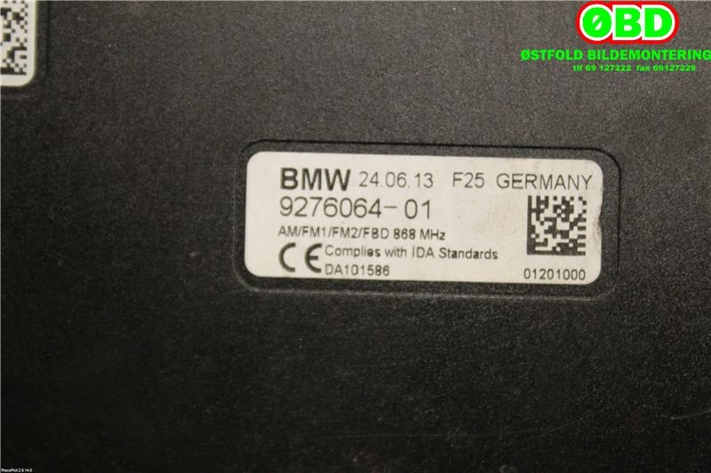 Antenne forsterker til BMW X3 2010-2017 (F25) (F25) (|927606401)