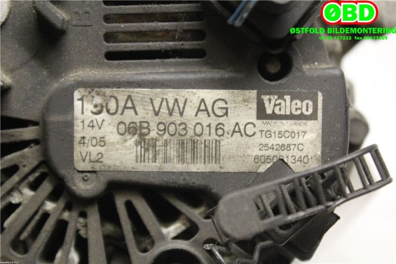 Dynamo til Audi A4 2004-2008 (Type III) (B7) (B7) (AUDI|06B 903 019 GX||06B903016AC)