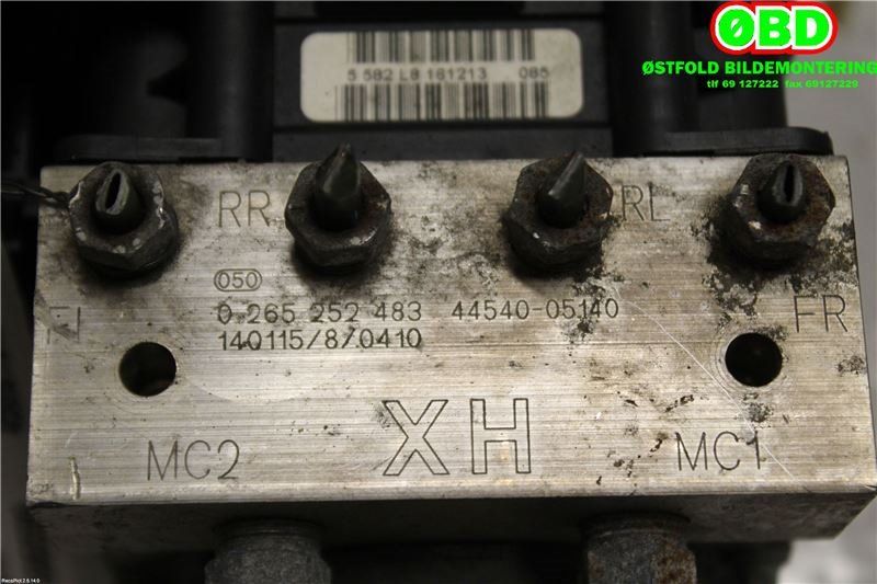 ABS sentral til Toyota Avensis 2009-2015 (Type III, Fase 1)  (TOYOTA|4405005250|0265252483|4454005140)