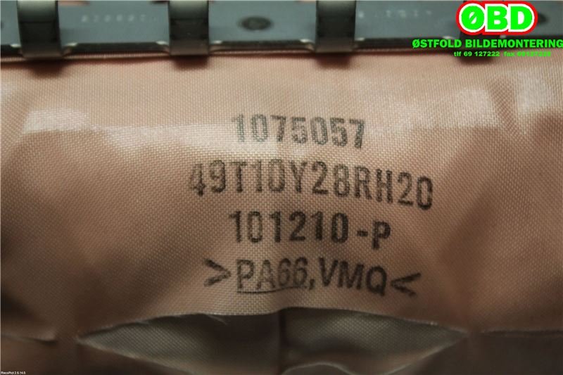 Airbag passasjer til Mazda 6 2010-2013 (Type II, Fase 2) (MAZDA|GDK457K50A|)