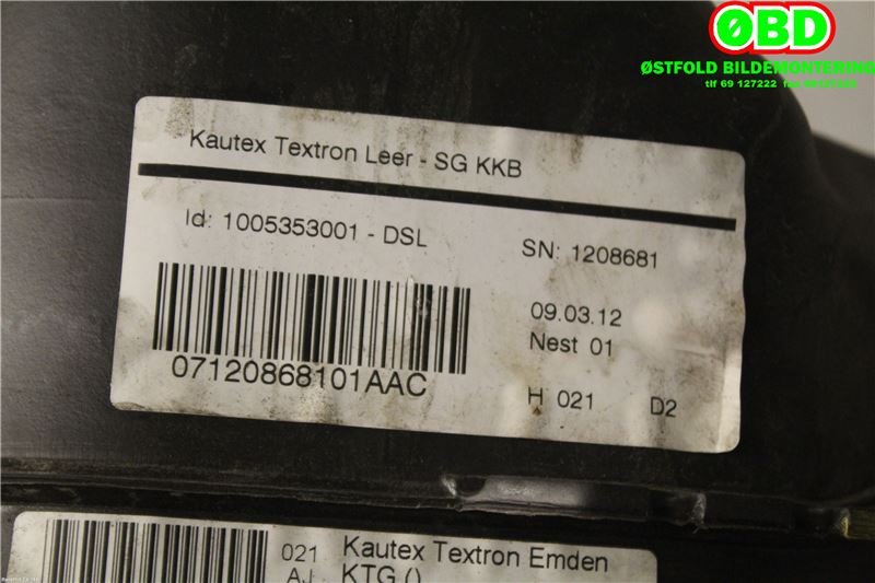 Dieseltank til VW Passat 2011-2015 (B7) (B7) (VOLKSWAGEN|3C0 201 055 AH||3AA201021AJ)