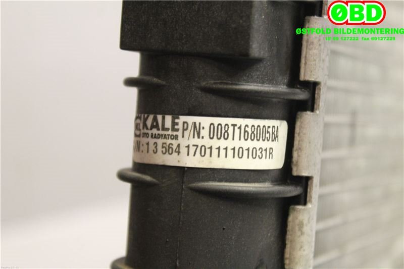 Radiator (manuell gir) til Ford Transit Connect 2009-2013 (Type I, Fase 2) (FORD|5228316||8T168005BA)