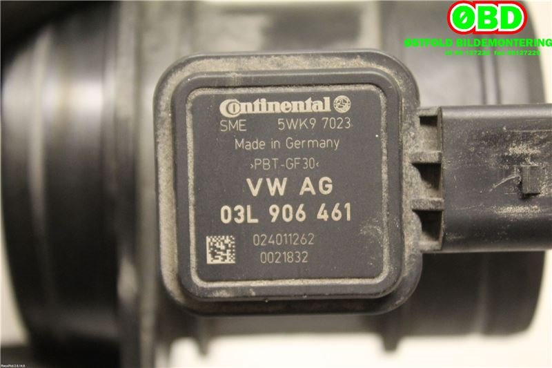Luftmengde/luftmassemåler til Škoda Octavia 2009-2013 (Type II, Fase 2)  (SKODA|03L 906 461||03L906461)