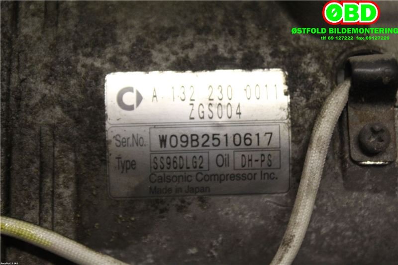 Aircondition kompressor til Smart Fortwo 2007-2014 (Type II) (W451) (W451) (SMART|A 132 230 00 11||1322300011)