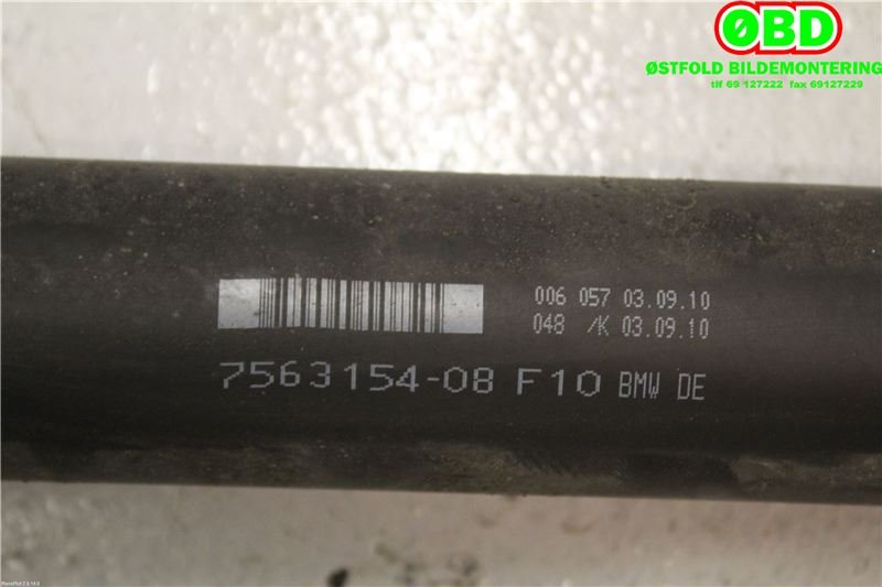 Mellomaksel til BMW 5-Serie 2010-2017 (F10/F11) (F10/F11) (BMW|26 10 7 614 663||7563154)
