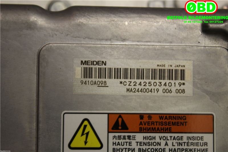 DCDC converter hybrid til Mitsubishi Outlander 2015-->> (Type III, Fase 2) (MITSUBISHI|9410A098|)