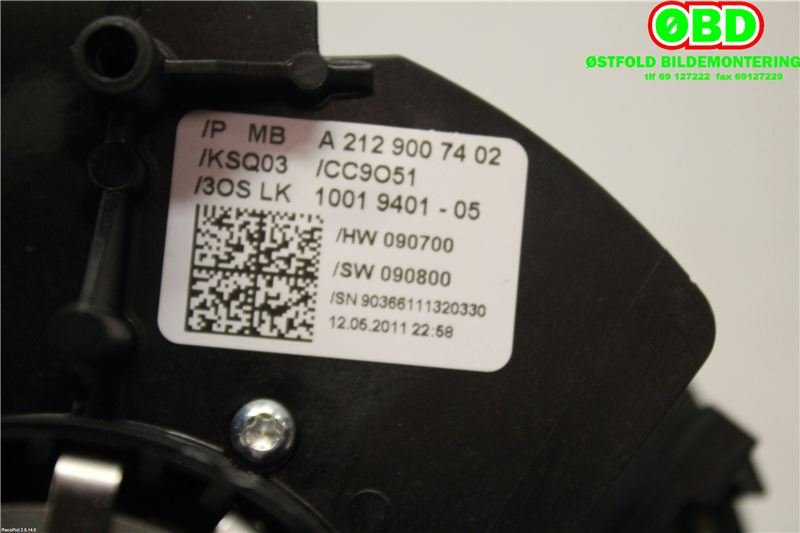 Bryter combi til Mercedes C-Klasse 2011-2014 (Fase 2) (W204) (W204) (MERCEDES|A 212 900 74 02||2129007402)