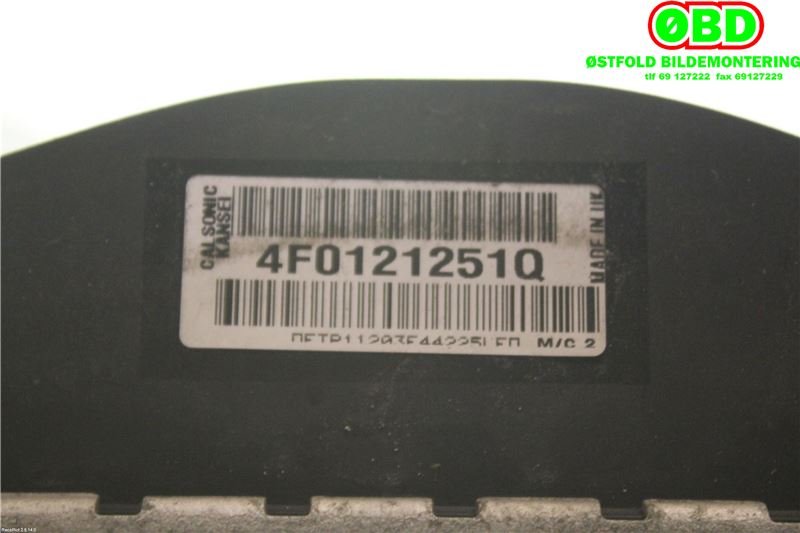 Radiator (manuell gir) til Audi A6 2005-2008 (Type III, Fase 1) (C6) (C6) (AUDI|4F0 121 251 Q||4F0121251Q)