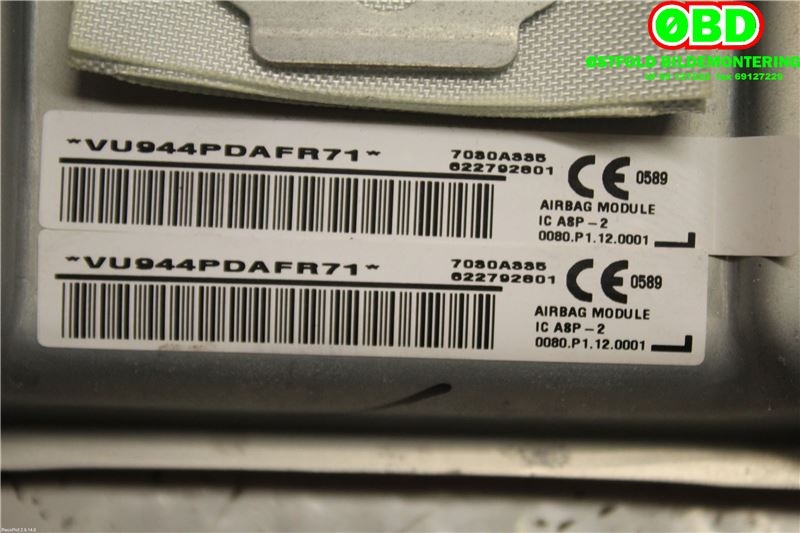 Airbag gardin venstre til Mitsubishi Space Star 2013-->> (Type II) (MITSUBISHI|7030A335|)