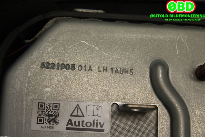 Airbag sidepute venstre til Mitsubishi Space Star 2013-->> (Type II)  (MITSUBISHI||7080A377XA)