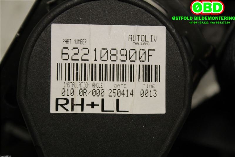 Airbag beltestrammer til Mitsubishi Space Star 2013-->> (Type II)  (MITSUBISHI|)
