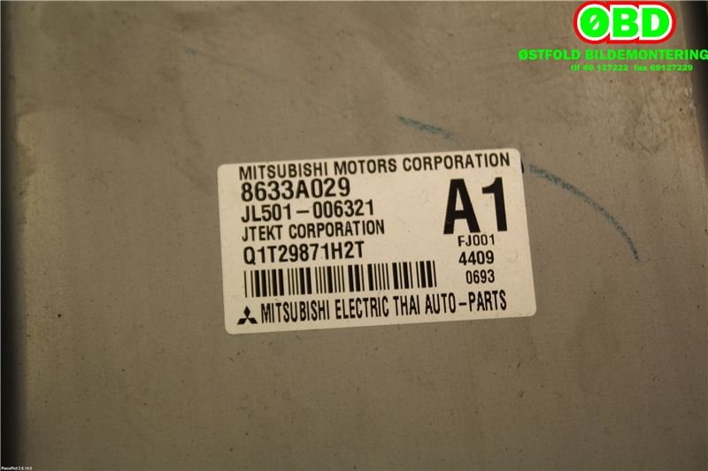 Rattaksel elektrisk servo til Mitsubishi Space Star 2013-->> (Type II) (MITSUBISHI|4401A313|)