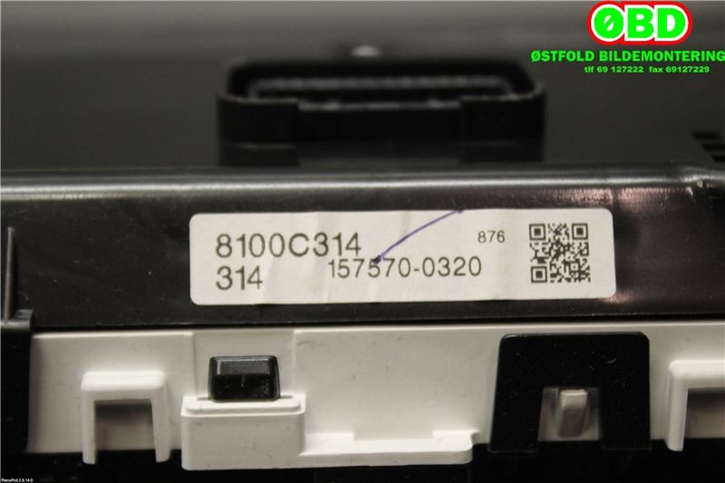 Instrumentpanel til Mitsubishi Space Star 2013-->> (Type II)  (MITSUBISHI|8100C314|)