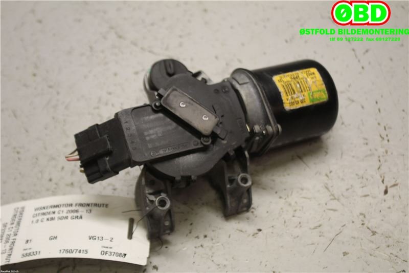Viskermotor frontrute til Citroën C1 2006-2014 (Type I)  (CITROEN|6405HT|)