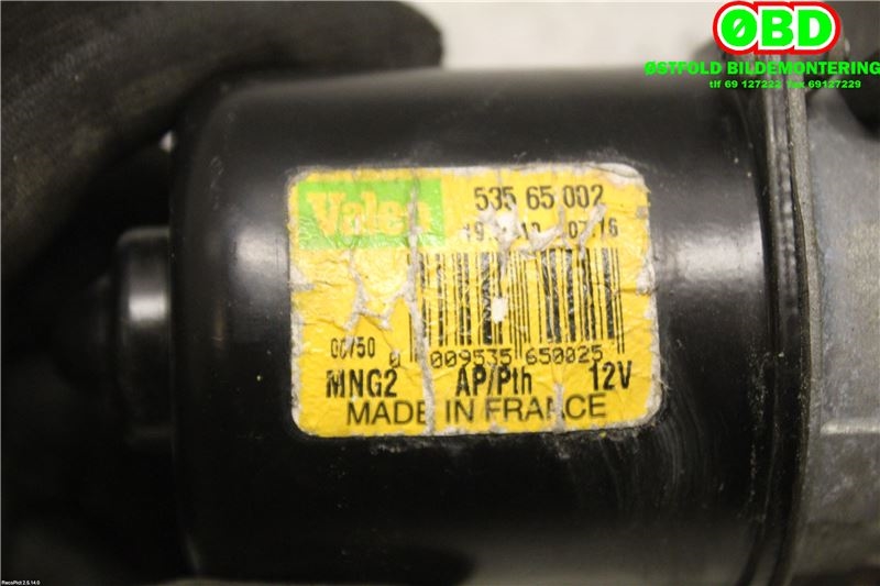 Viskermotor frontrute til Citroën C1 2006-2014 (Type I)  (CITROEN|6405HT|)