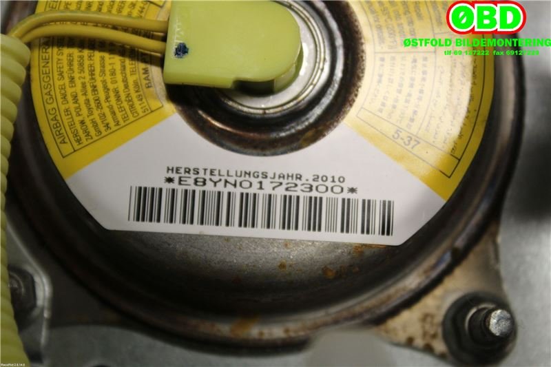 Airbag passasjer til Citroën C1 2006-2014 (Type I) (CITROEN|8216JW|)