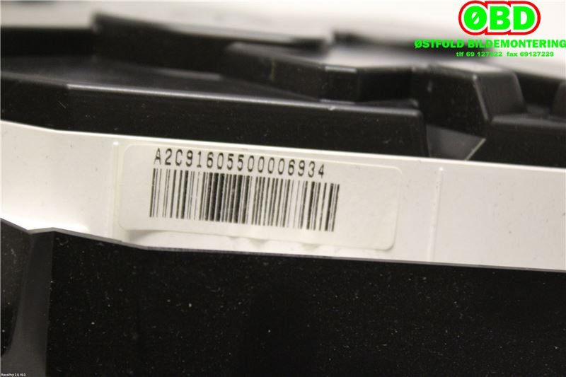 Instrumentpanel til Toyota Auris 2013-2015 (Type II, Fase 1)  (TOYOTA AURIS|838000ZW31|)