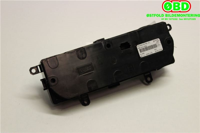 Varmeapparat betjening til Renault Zoe 2013-2019 (Fase 1)  (RENAULT ZOE EL|275100906R|275107386R)
