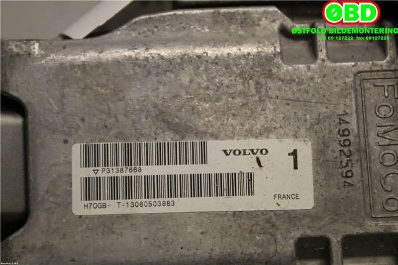 Rattaksel til Volvo V60/V60 CC 2013-2018 (Type I, Fase 2)  (VOLVO|31429664|)