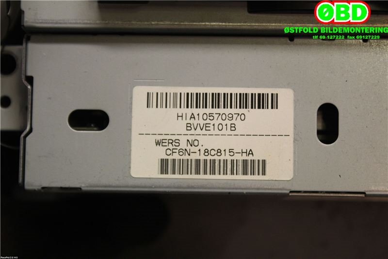 Bilstereo til Volvo V60/V60 CC 2013-2018 (Type I, Fase 2)  (VOLVO||CG6N18C815HA|31357771AA)